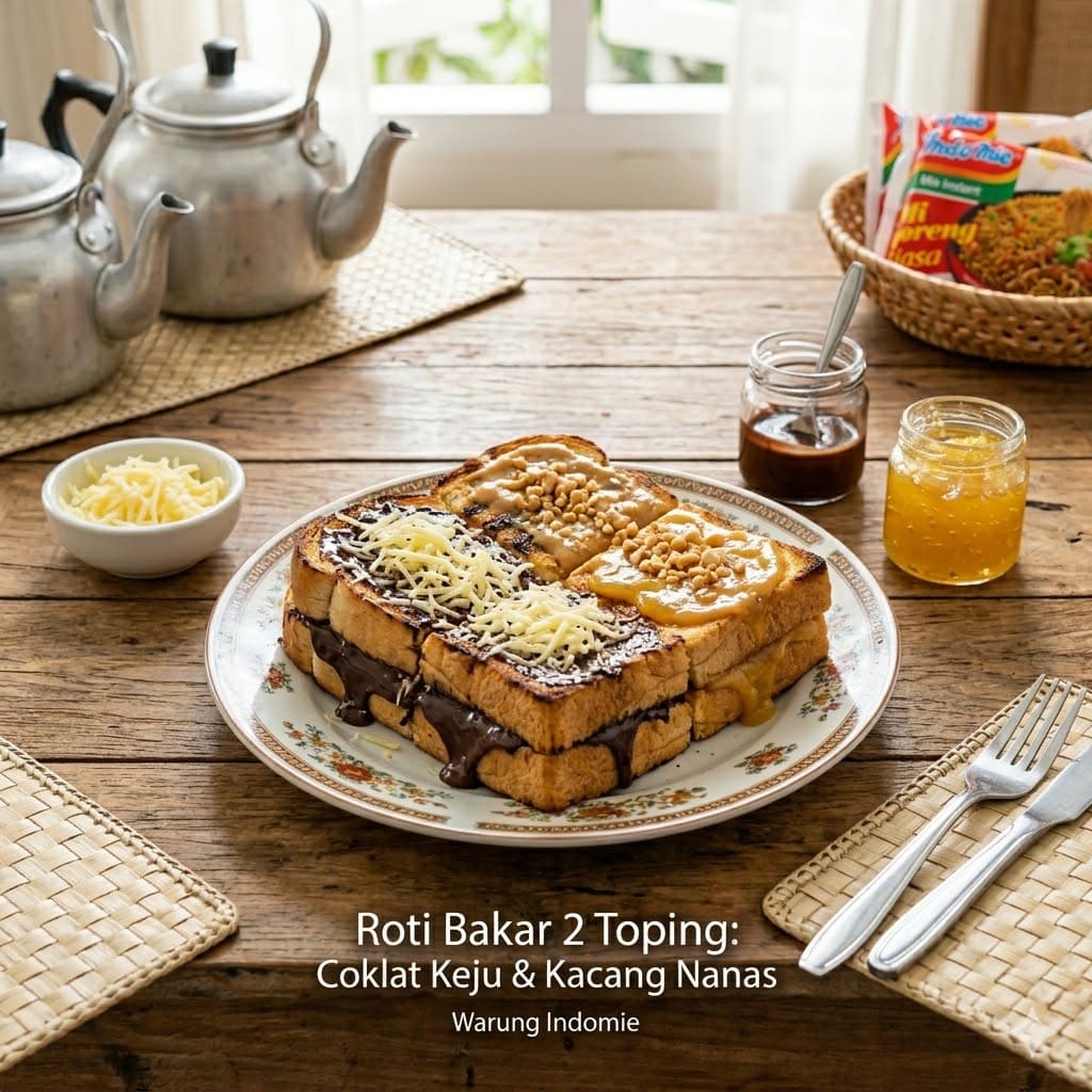 Roti Bakar 2 Toping – Warmindo Abang Adek